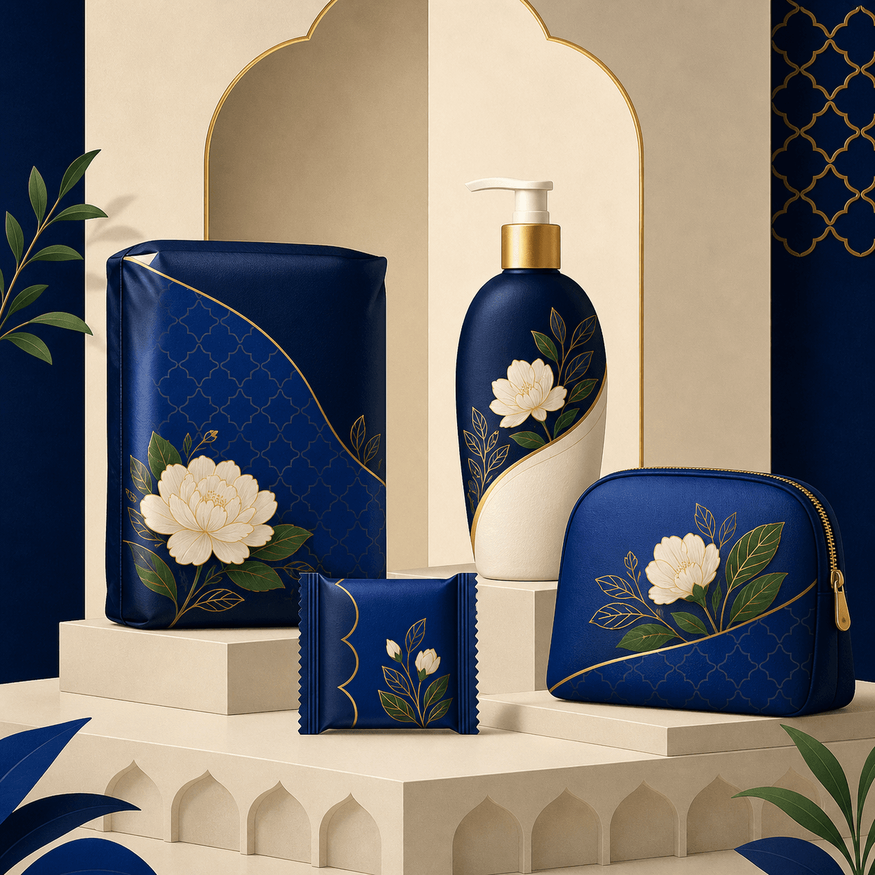 Illustrated Gulabad Feminine Care product family