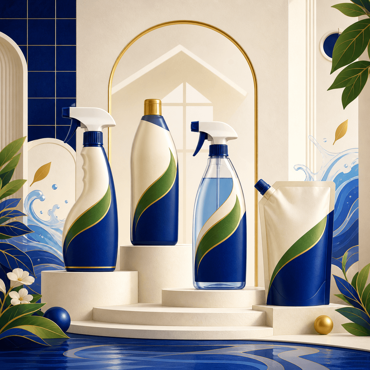 Illustrated Gulabad Surface & Home Care product family